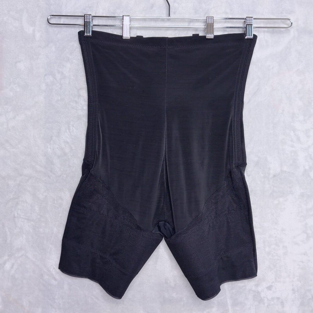 HONEYLOVE Mid Thigh Shorts Size 2XL Black High Waisted Sculptwear Shapewear Plus